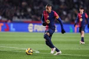 世体：拉菲尼亚和阿劳霍100%将出战赫罗纳，德容则有望出战