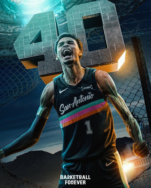 半岛体育官网-狂虐湖人二队！文班亚马26分钟轰40+12历史首人